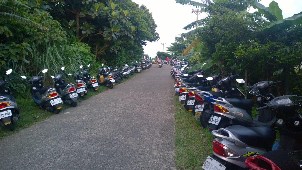 There might be more scooters then people on Lanyu