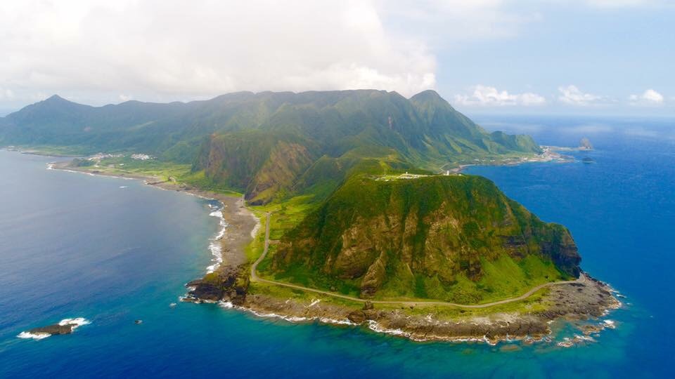 Lanyu south to north overview aerial photo by Cheng