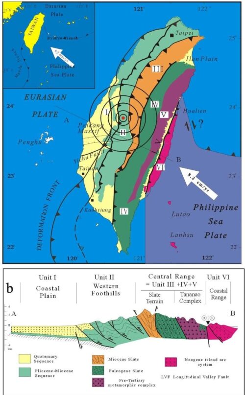 Taiwan geology map